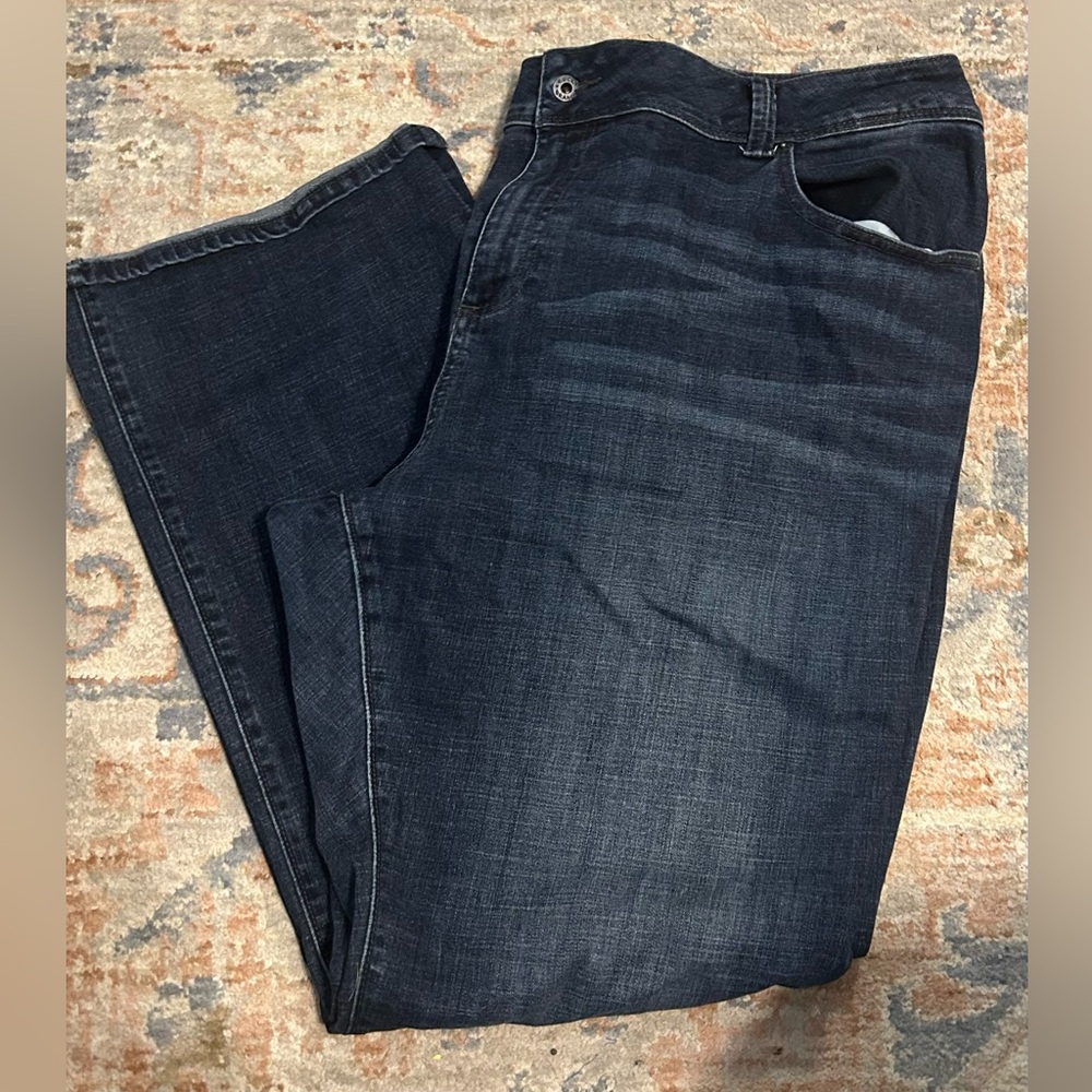 Lucky Brand Women's Dark Blue Straight Jeans